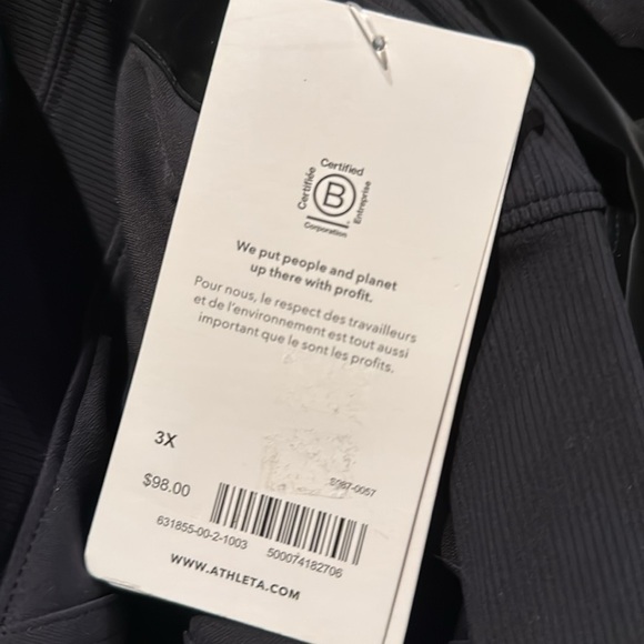 Nwt athleta venice velvet stripe jogger 3x black joggers pants high waisted - Picture 10 of 16